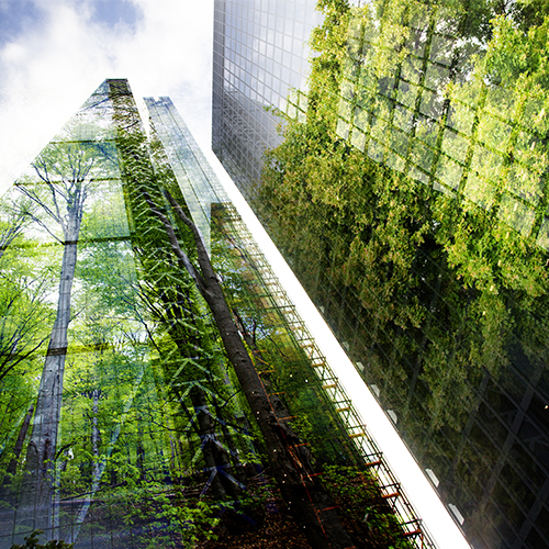 Green, environmentally friendly buildings