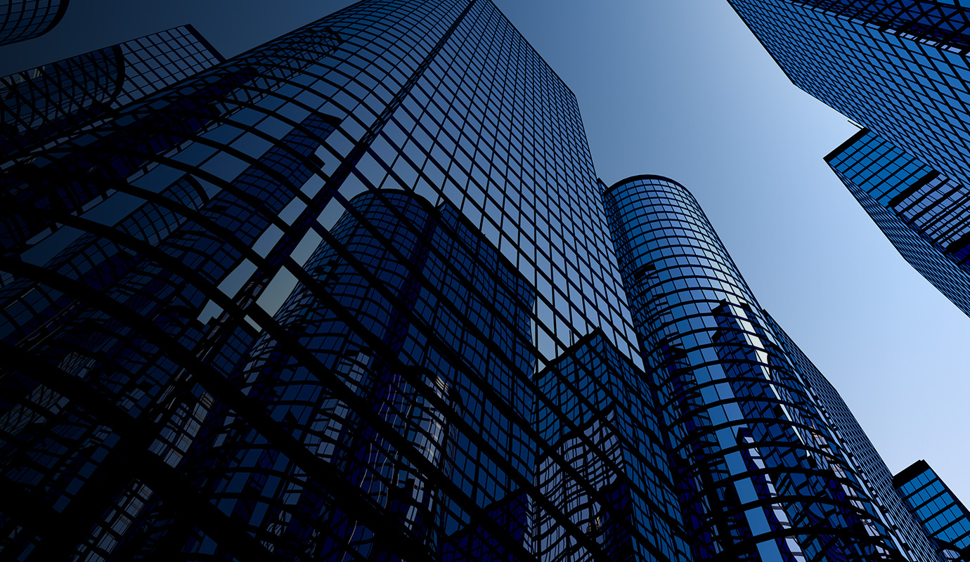 Glass building
