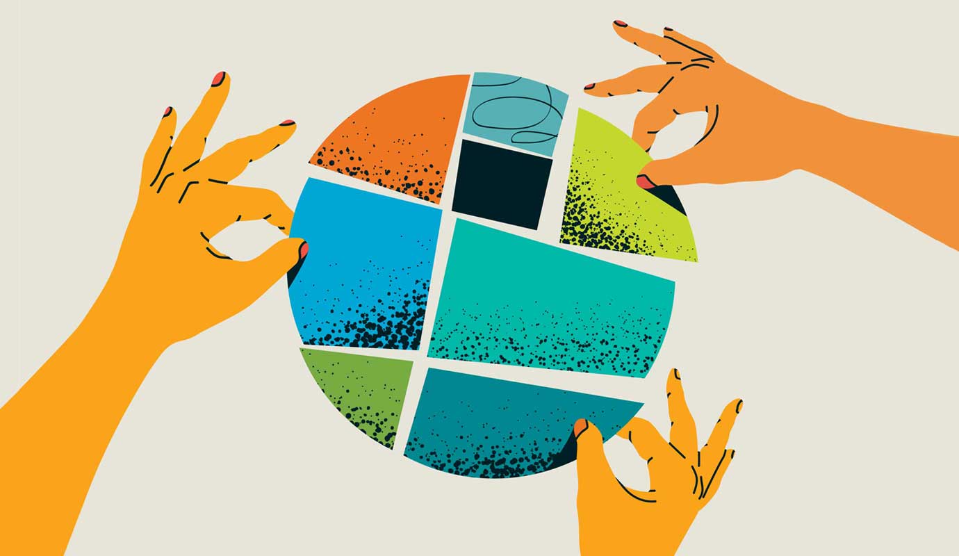 Hand with circle