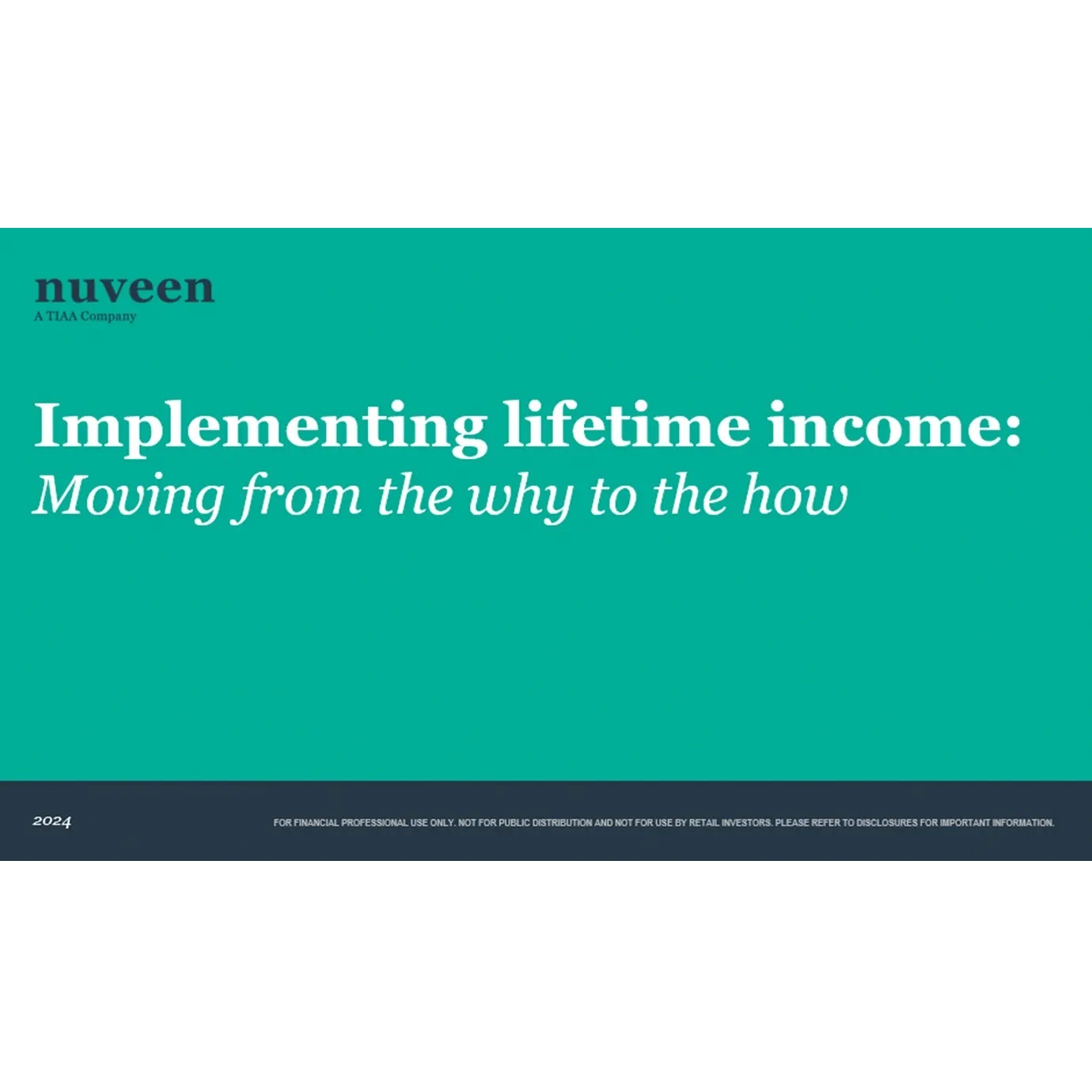 Implementing lifetime income thumbnail