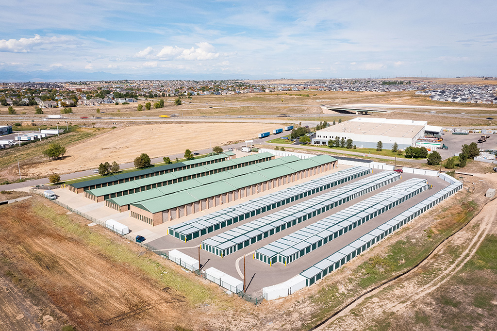 Sky view of storage space