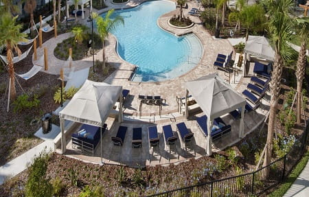 Swimming pool in residence 